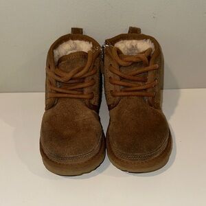 UGG Tan Kids Boots with Cozy Lining